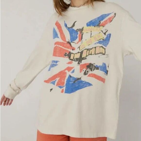 Daydreamer Sex Pistols Anarchy in the UK Long Sleeve Oversize Tee - Picture 1 of 10